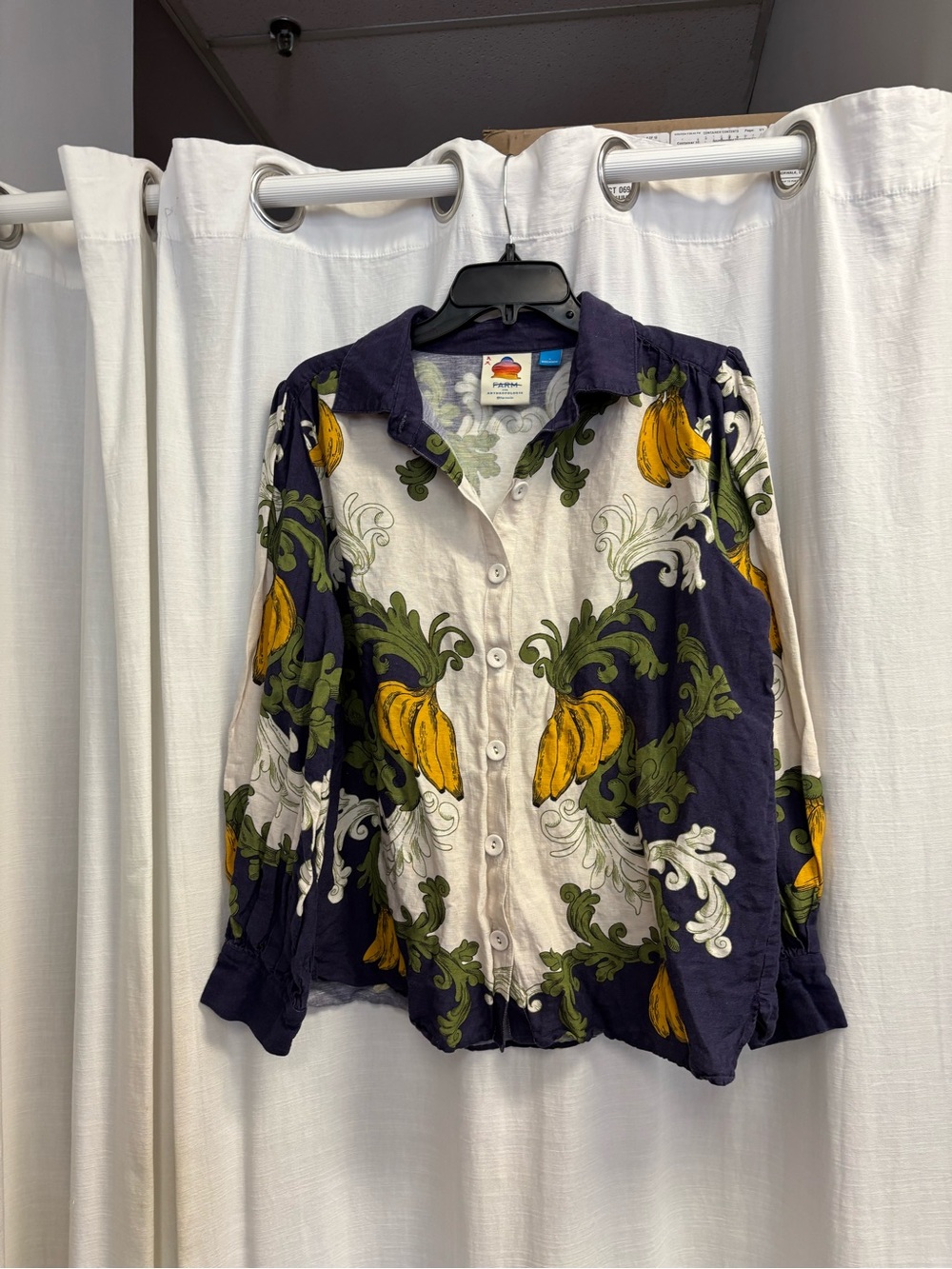 Farm Rio X Anthropologie Puff Sleeve Blouse - Picture 7 of 9